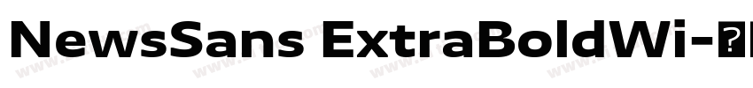 NewsSans ExtraBoldWi字体转换